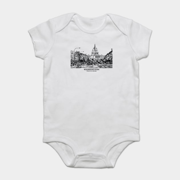 Washington - DC Baby Bodysuit by Lakeric